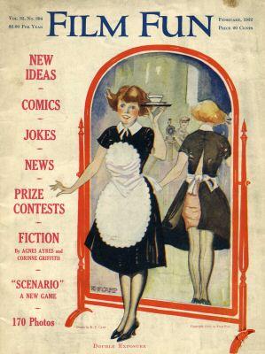 FILM FUN magazine side cover Issue 79 February 1922