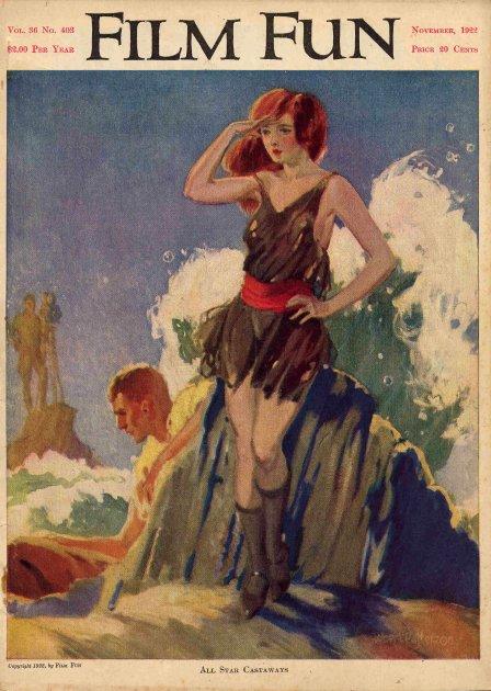 FILM FUN magazine side cover Issue 88 November 1922