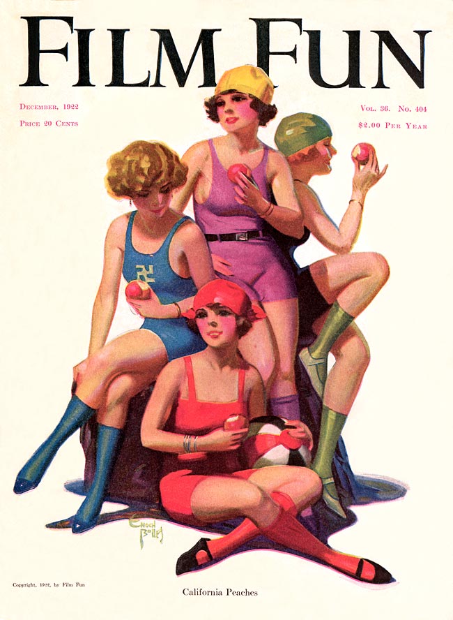 FILM FUN magazine side cover Issue 89 December 1922
