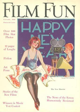 FILM FUN magazine side cover Issue 90 January 1923