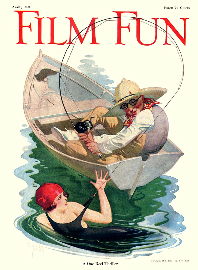 FILM FUN magazine side cover Issue 93 April 1923