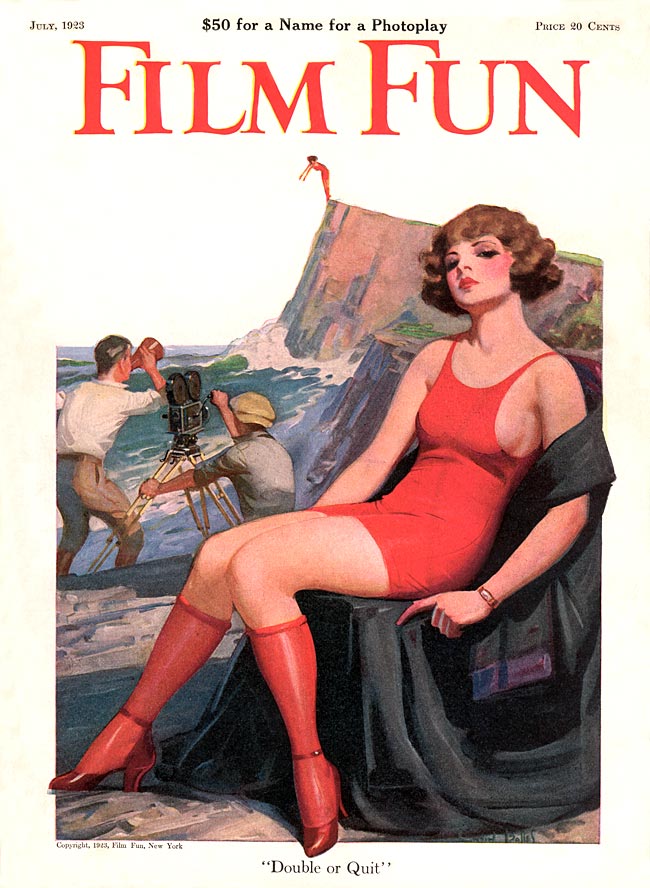 FILM FUN magazine side cover Issue 96 July 1923