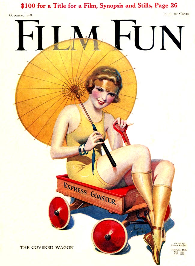 FILM FUN magazine side cover Issue 99 October 1923