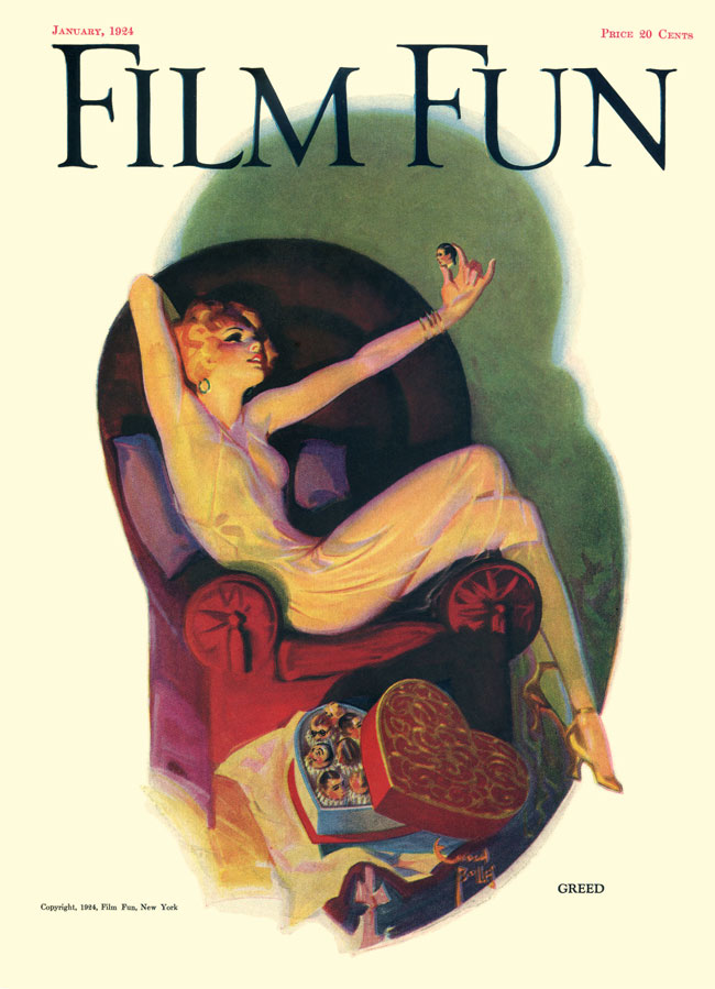 FILM FUN magazine side cover Issue 102 January 1924