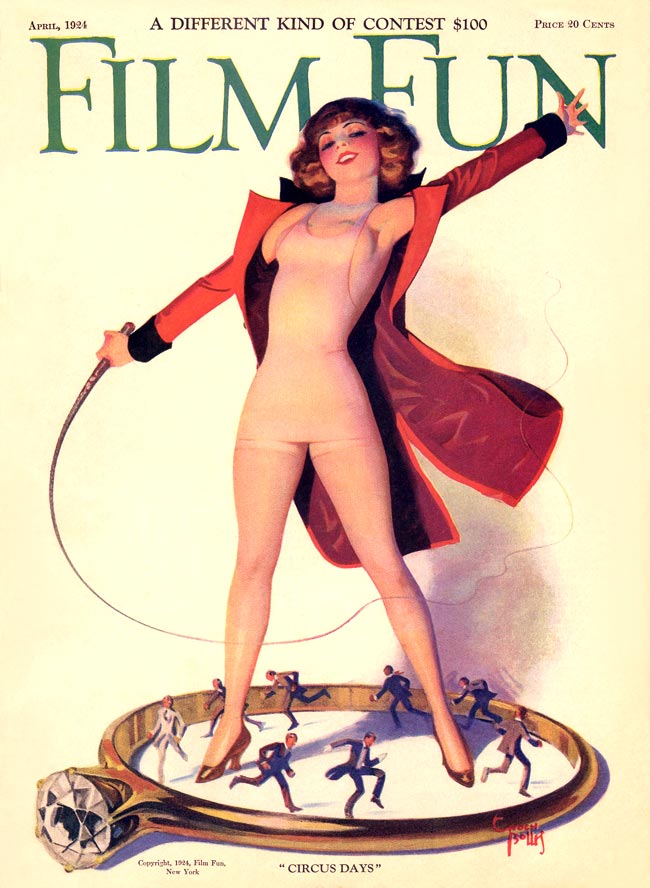 FILM FUN magazine side cover Issue 105 April 1924