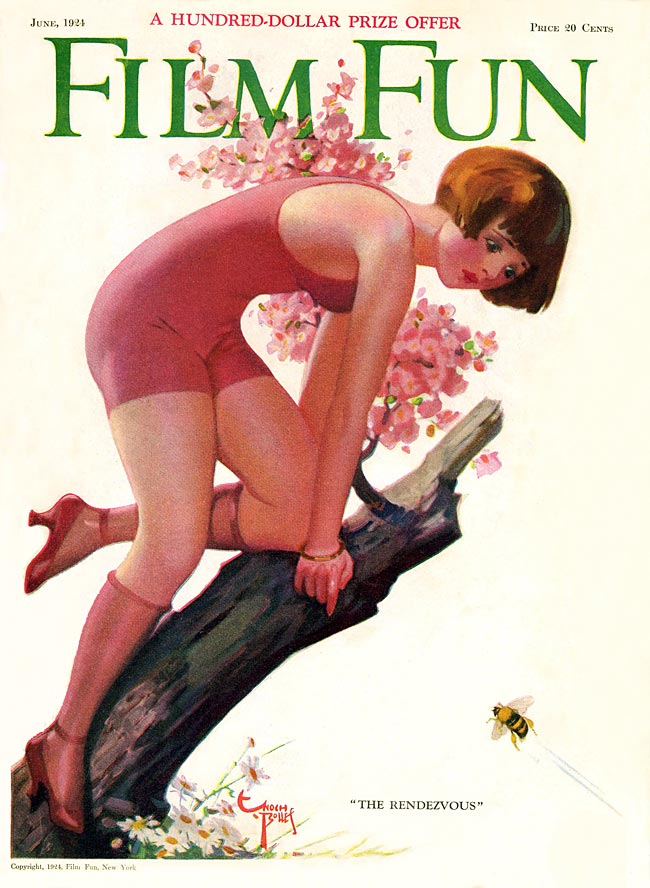 FILM FUN magazine side cover Issue 107 June 1924