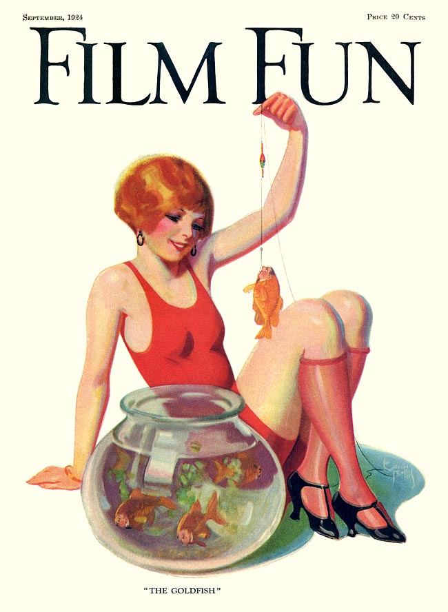 FILM FUN magazine side cover Issue 110 September 1924