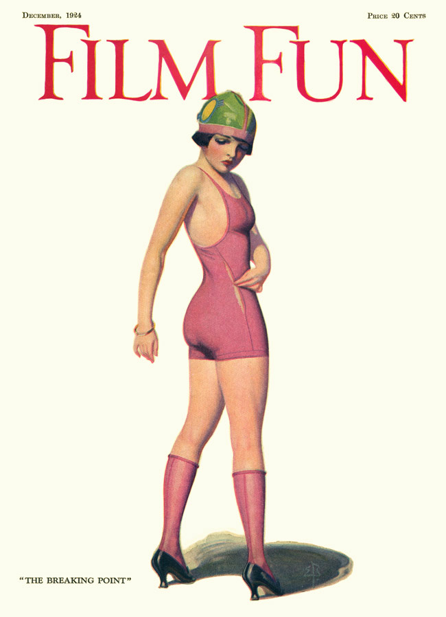 FILM FUN magazine side cover Issue 113 December 1924