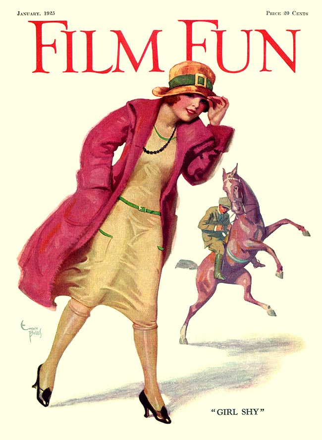 FILM FUN magazine side cover Issue 114 January 1925