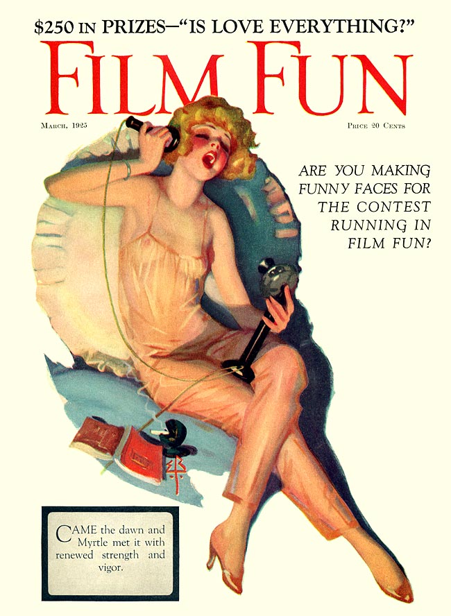 FILM FUN magazine side cover Issue 116 March 1925