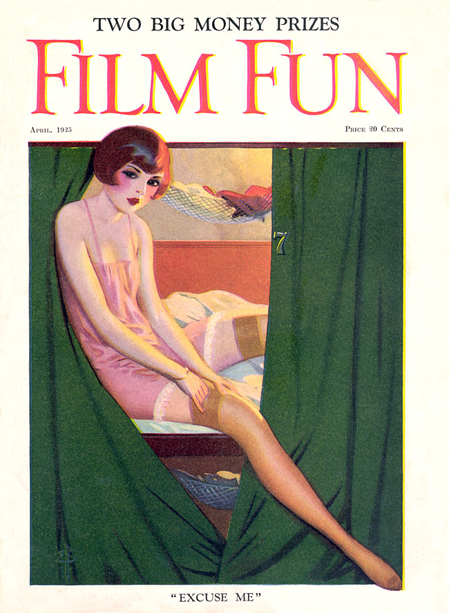 FILM FUN magazine side cover Issue 117 April 1925