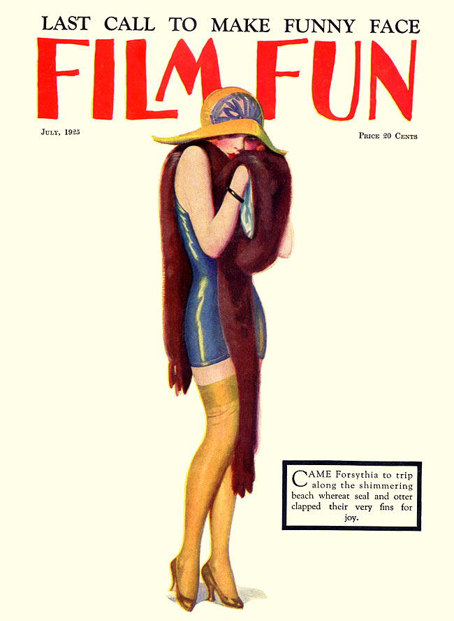 FILM FUN magazine side cover Issue 120 July 1925