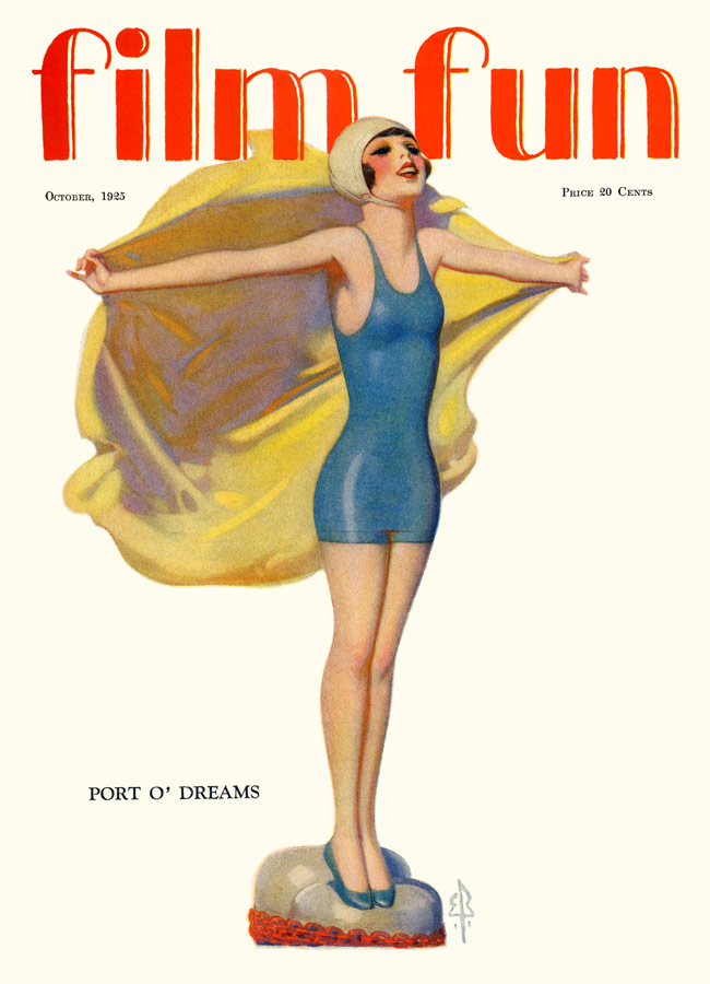 FILM FUN magazine side cover Issue 123 October 1925