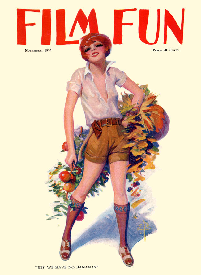 FILM FUN magazine side cover Issue 124 November 1925
