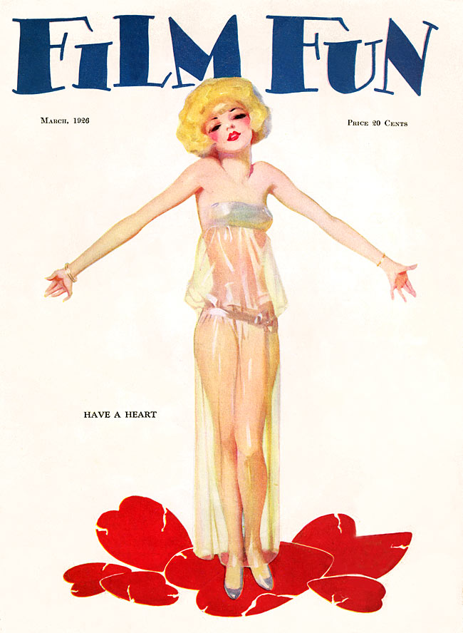 FILM FUN magazine side cover Issue 128 March 1926
