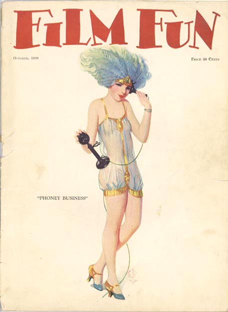 FILM FUN magazine side cover Issue 135 October 1926