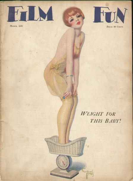 FILM FUN magazine side cover Issue 140 March 1927