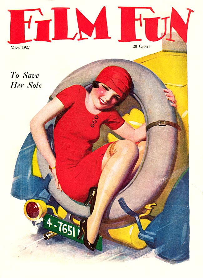 FILM FUN magazine side cover Issue 142 May 1927