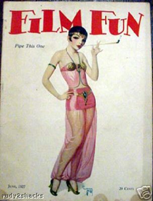 FILM FUN magazine side cover Issue 143 June 1927