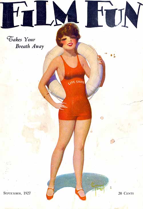FILM FUN magazine side cover Issue 146 September 1927