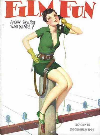 FILM FUN magazine side cover Issue 149 December 1927