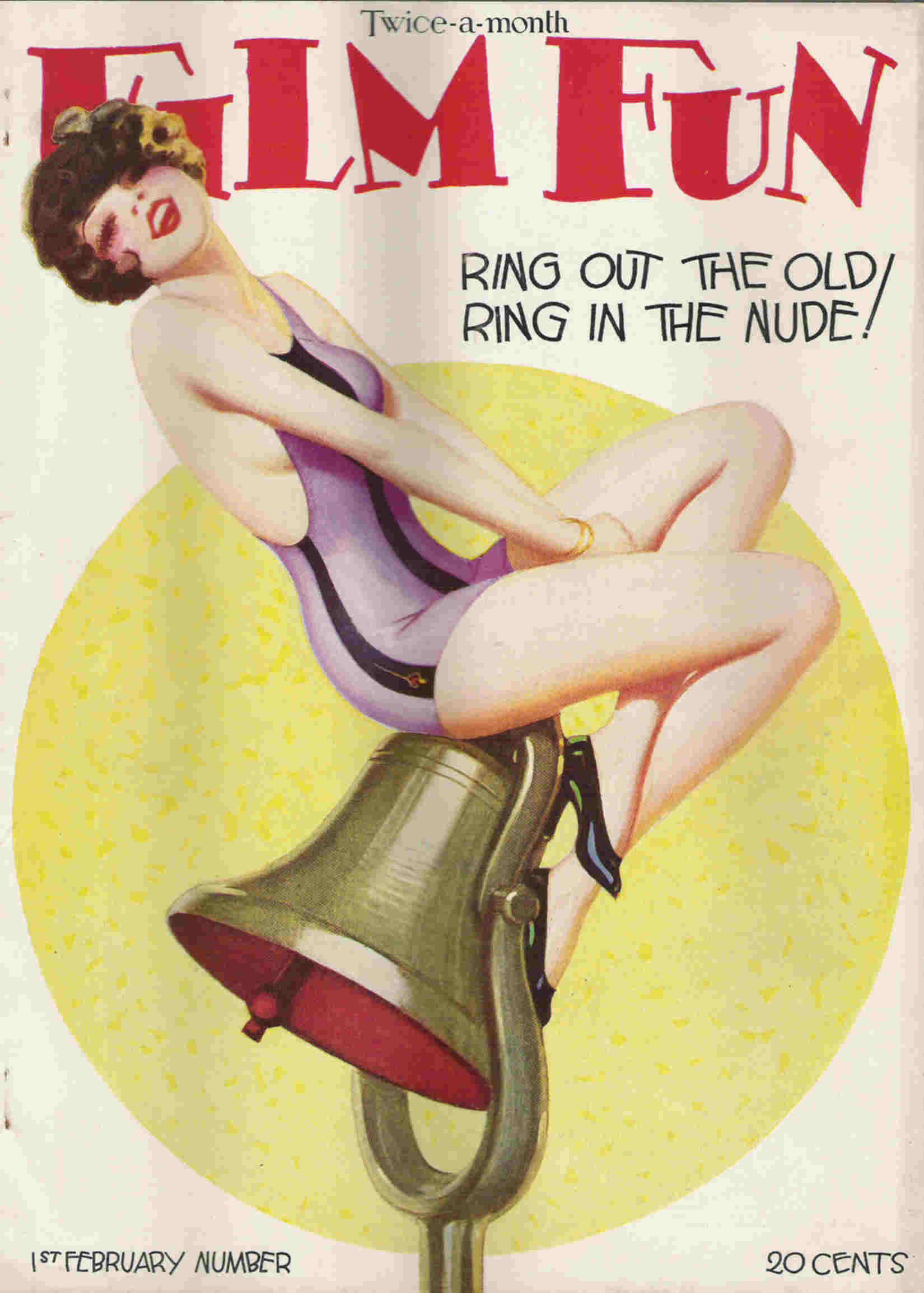 FILM FUN magazine side cover Issue 151 February 1928