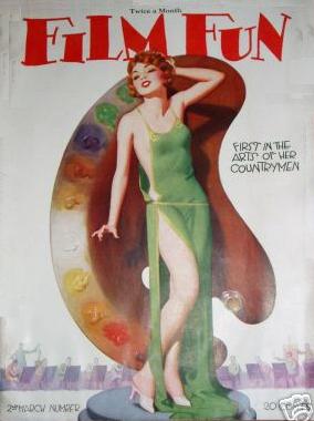 FILM FUN magazine side cover Issue 154 2nd March number 1928