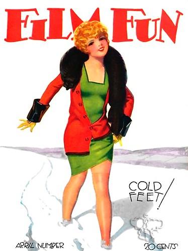 FILM FUN magazine side cover Issue 155 April 1928