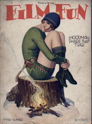 FILM FUN magazine side cover Issue 157 May 1928