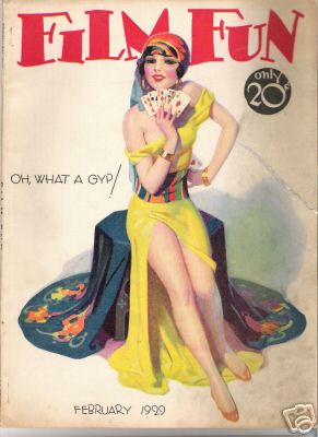 FILM FUN magazine side cover Issue 166 February 1929