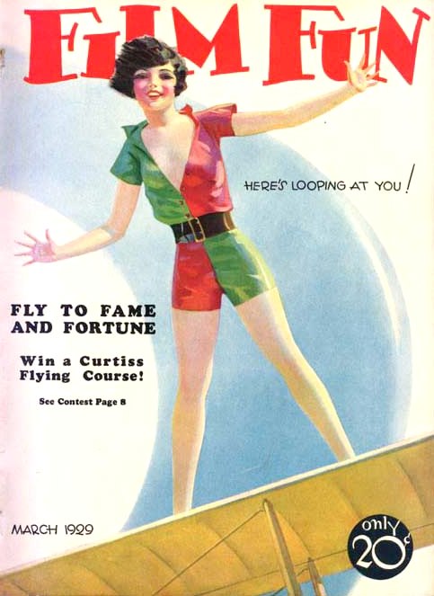FILM FUN magazine side cover Issue 167 March 1929