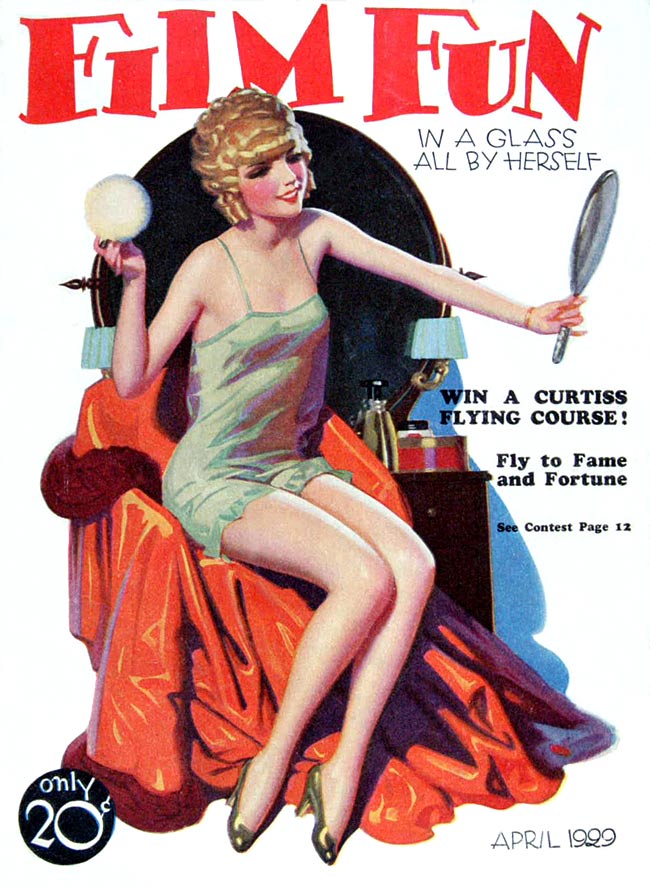 FILM FUN magazine side cover Issue 168 April 1929