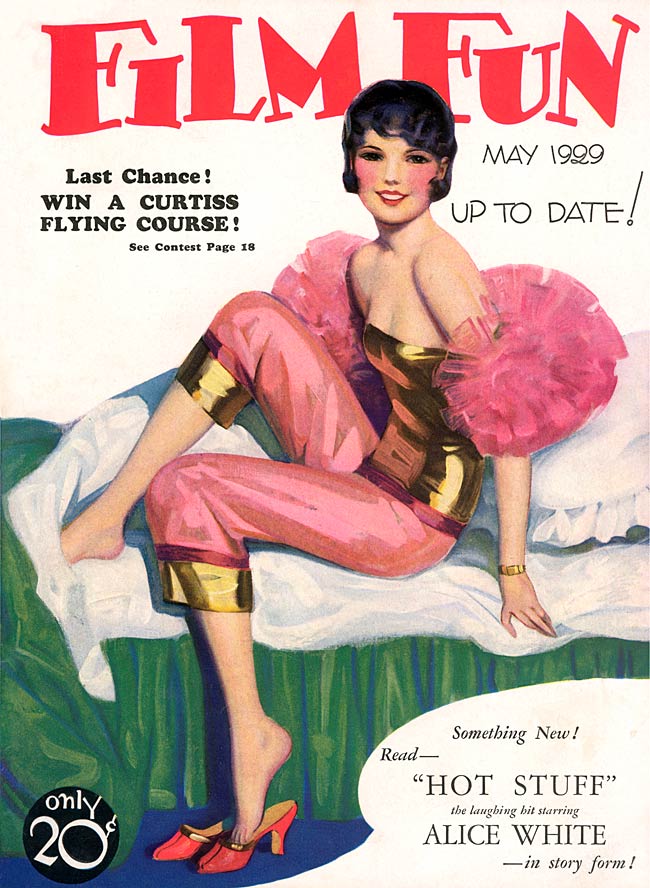 FILM FUN magazine side cover Issue 169 May 1929