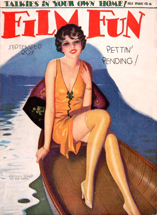 FILM FUN magazine side cover Issue 173 September 1929