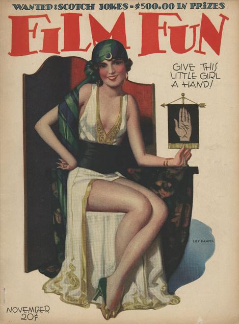 FILM FUN magazine side cover Issue 175 November 1929