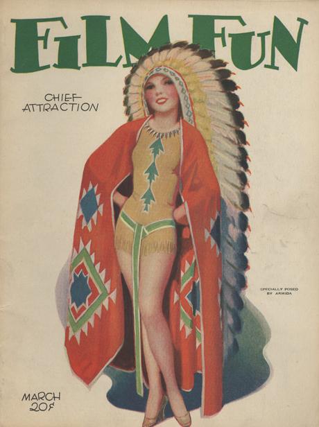 FILM FUN magazine side cover Issue 179 March 1930