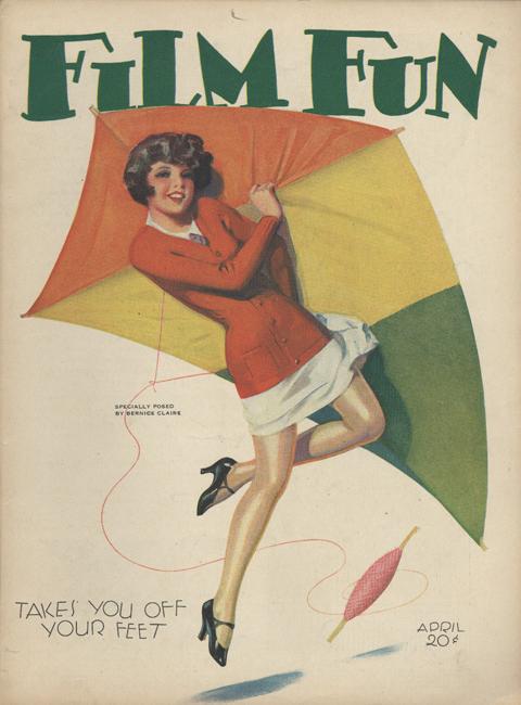 FILM FUN magazine side cover Issue 180 April 1930