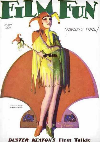 FILM FUN magazine side cover Issue 181 May 1930