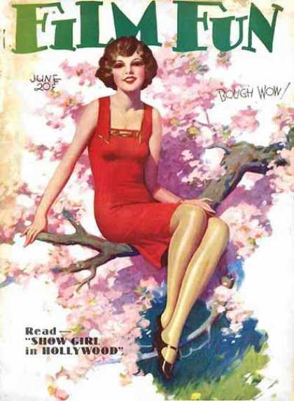 FILM FUN magazine side cover Issue 182 June 1930