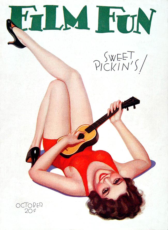 FILM FUN magazine side cover Issue 198 October 1931