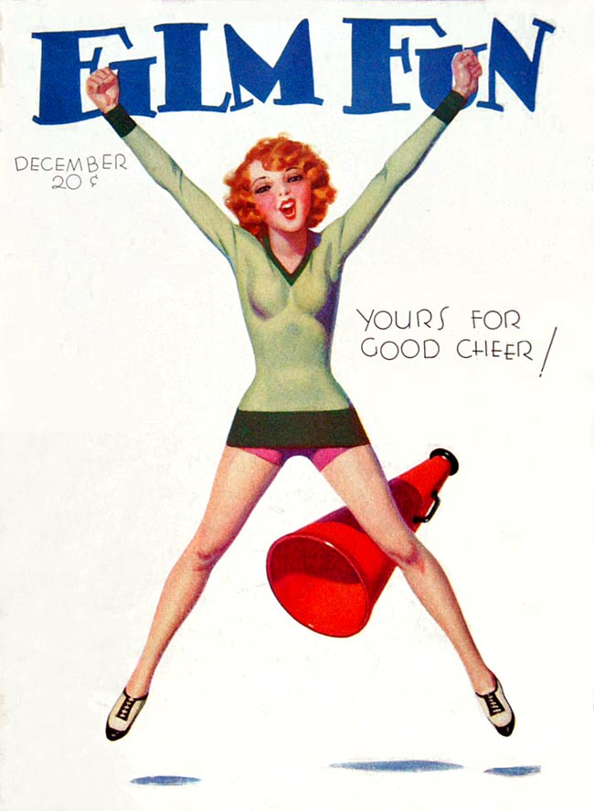 FILM FUN magazine side cover Issue 200 December 1931