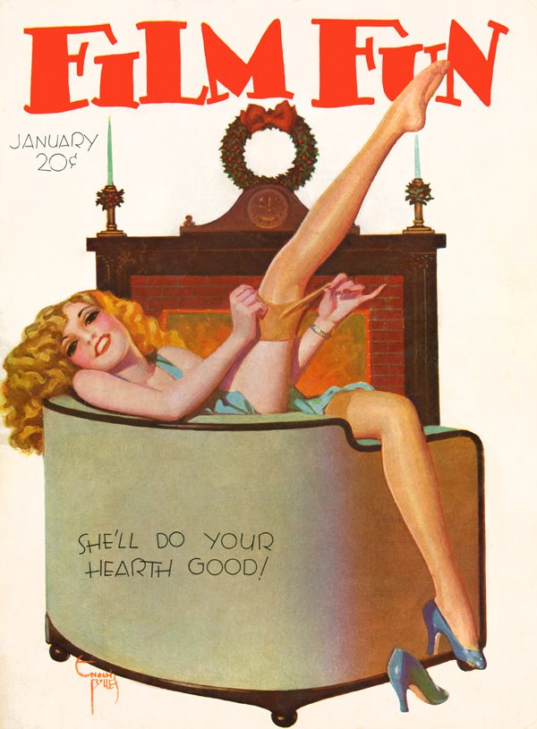 FILM FUN magazine side cover Issue 201 January 1932
