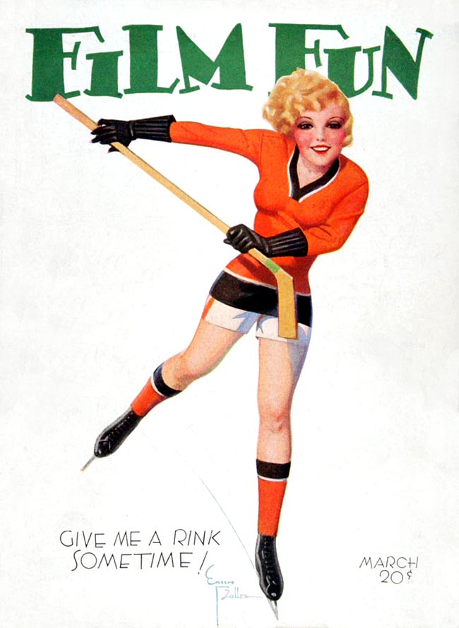 FILM FUN magazine side cover Issue 203 March 1932