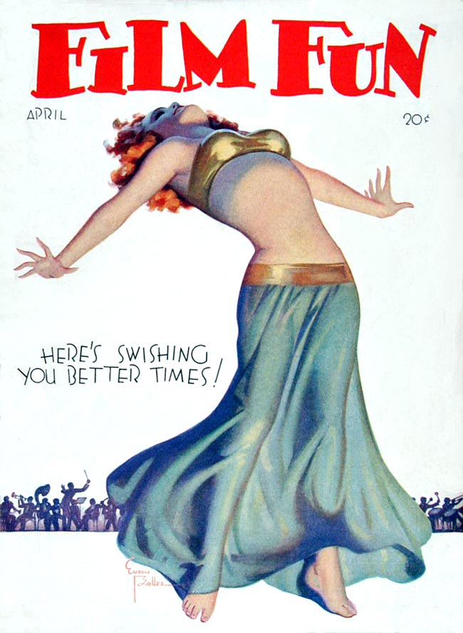 FILM FUN magazine side cover Issue 204 April 1932