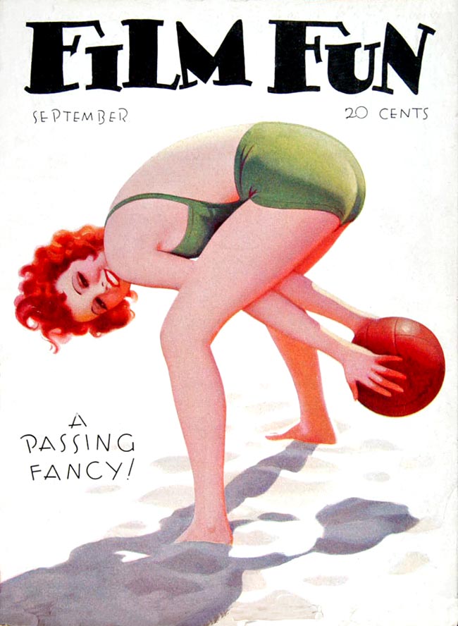 FILM FUN magazine side cover Issue 209 September 1932