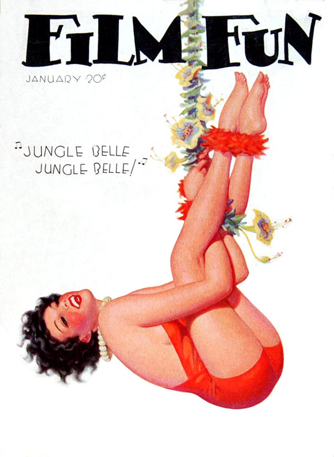 FILM FUN magazine side cover Issue 213 January 1933