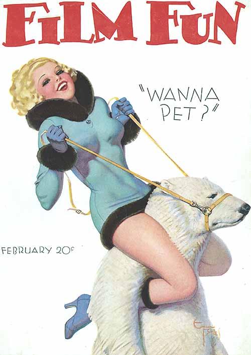 FILM FUN magazine side cover Issue 214 February 1933