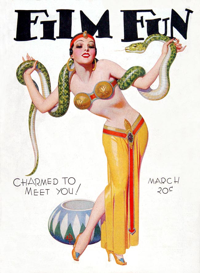 FILM FUN magazine side cover Issue 215 March 1933