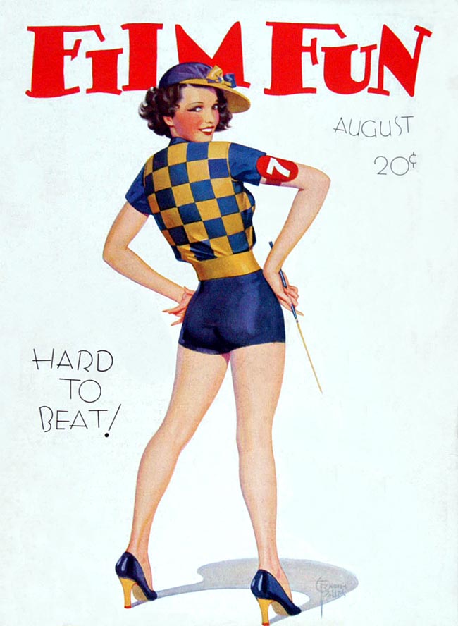 FILM FUN magazine side cover Issue 220 August 1933