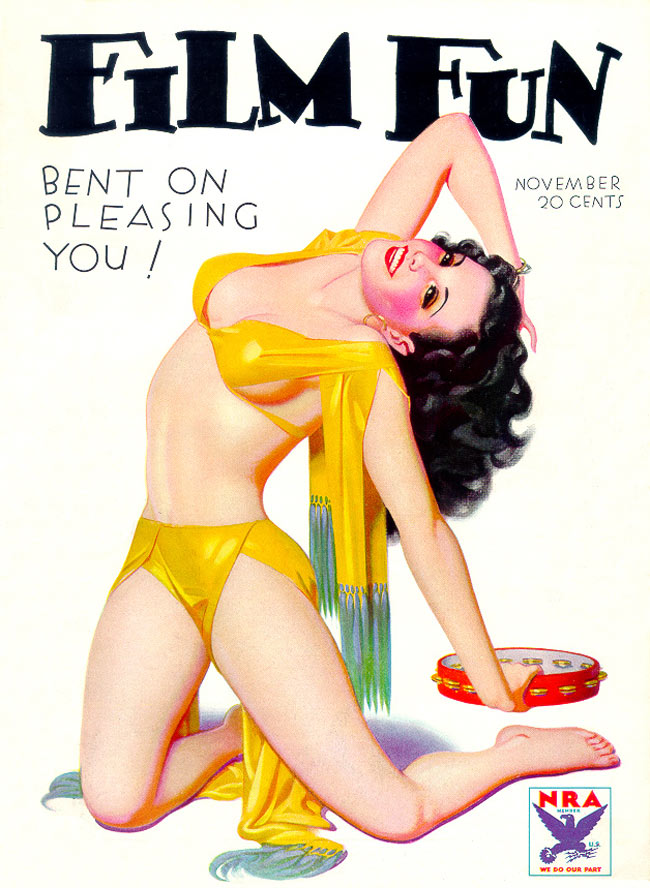 FILM FUN magazine side cover Issue 223 November 1933